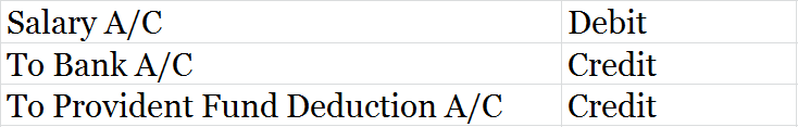 Accounting and Journal Entry For Provident Fund