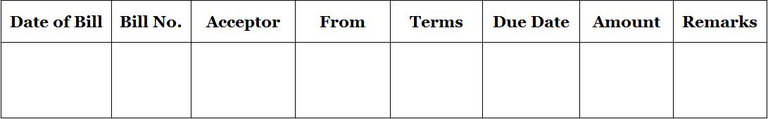 What is Bills Receivable Book?