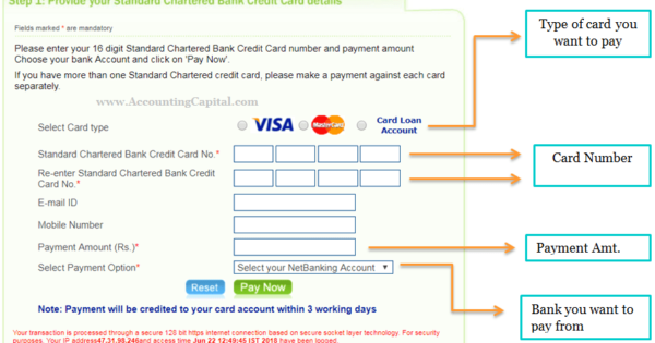How To Pay Your Credit Card Bill From Another Bank Accountingcapital