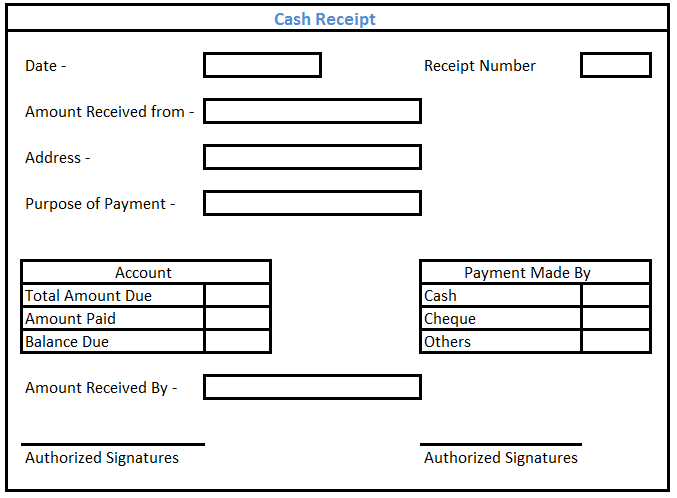 Cash Receipt