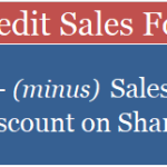 What is the formula for net credit sales?