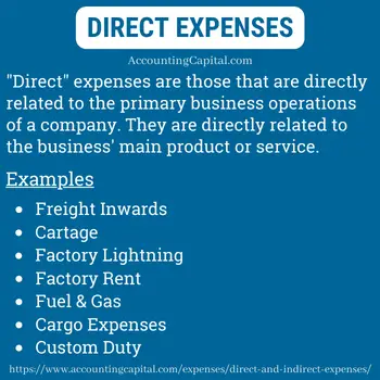 Direct Expenses