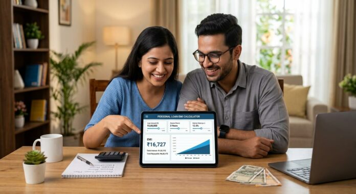 Personal Loan EMI Calculator Concept